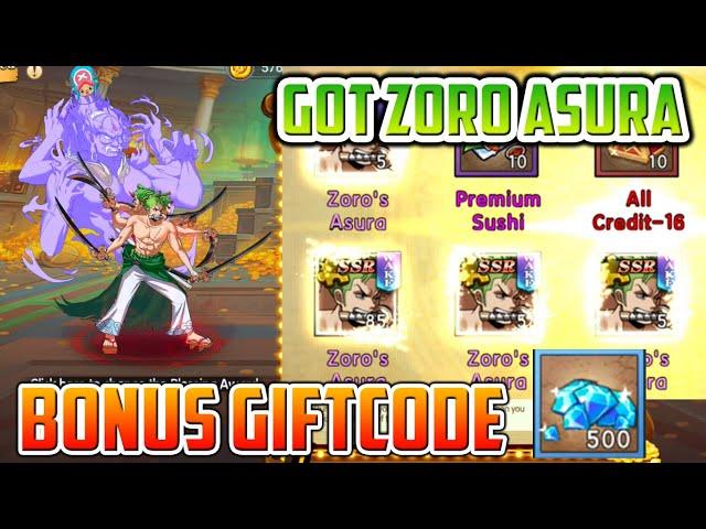 Finally I Got Zoro Asura bonus Giftcode - Island Battle Super Pirates I Pirate Treasure