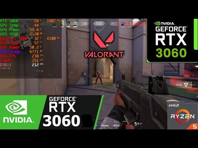 RTX 3060 Valorant FPS Test in 2025