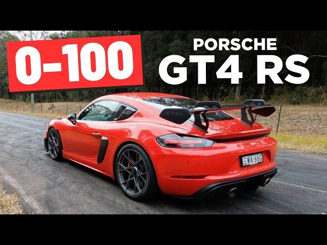 2023 PORSCHE 718 Cayman GT4 RS review: 0-100, 1/4 mile, 0-200 & engine sound