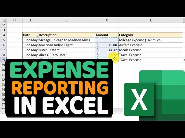 How to Prepare and Submit Business Travel Expense Report in Excel