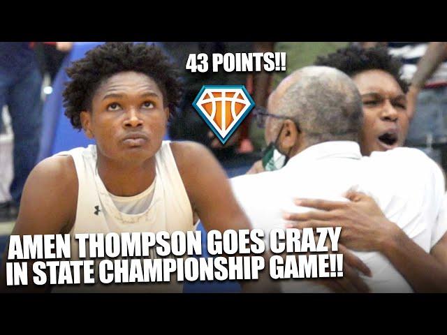 INSANE 43 POINT GAME In DOUBLE OT State Championship After Twin Brother Fouls Out!!