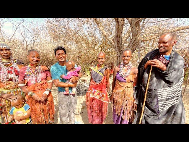 Santal Visit Datoga Tribe Family in Tanzania