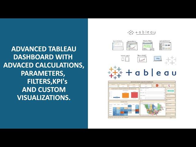 Advanced Tableau Dashboard with Calculations, Parameters,filters, KPIs, and Custom Visualizations.