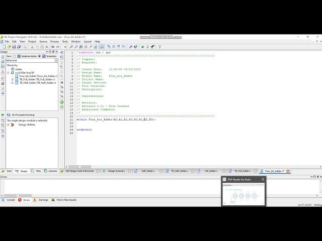 From full Adder to 4 bit Adder on Xilinx: Part-3 || Verilog HDL || Digital Logic Design