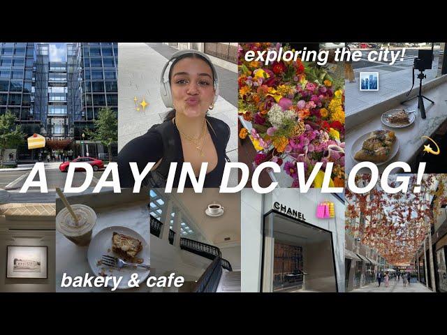 A DAY IN DC VLOG!  solo travel, bakery, café, exploring museums, and apple carnegie library!