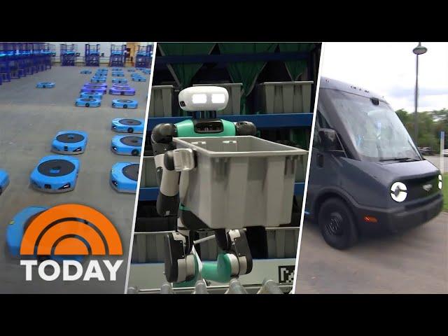 See how Amazon is using new robots to deliver orders even faster