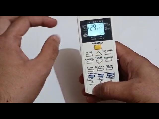 Panasonic ac: sleep timer setup | ac timer on/off / how to set AC timer on remote / #technoalfi