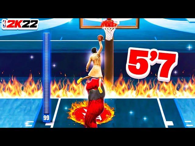 The POWER of a 99 DRIVING DUNK on a 5'7 SLASHER in NBA 2K22