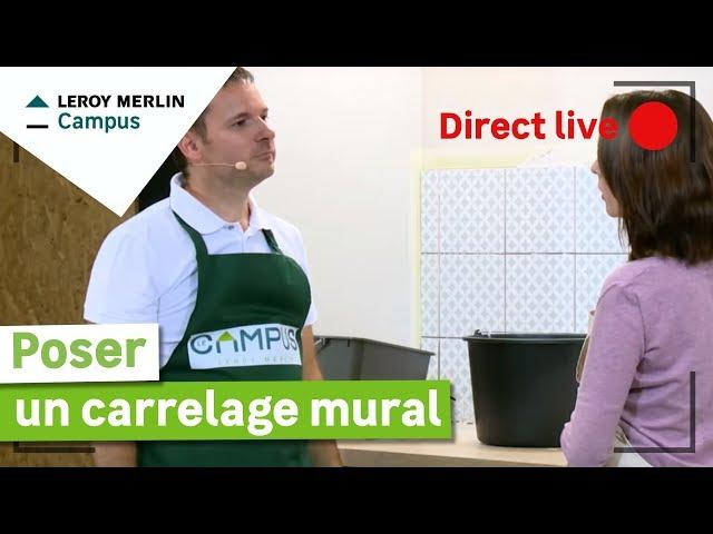 Cours de bricolage en magasin : comment poser un carrelage mural ? Leroy Merlin