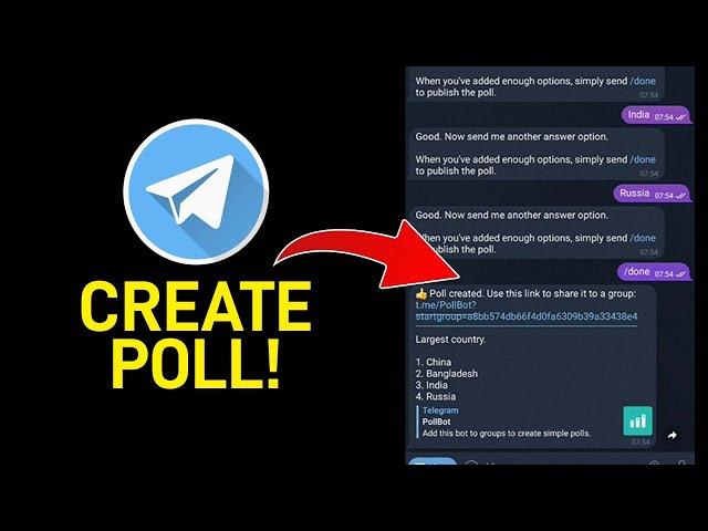 How to make a Poll on Telegram [EASY]