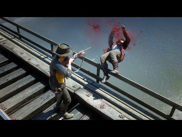 Red Dead Redemption 2 4K 60FPS - Funny & Brutal Moments Vol. 143 (Euphoria Ragdolls)