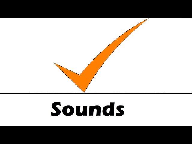 Check Mark Sound Effects All Sounds