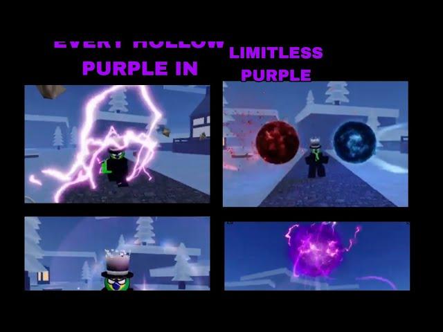 Every Hollow Purple In Limitless Purple