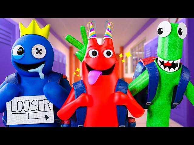 BLUE Vs BAN BAN at SCHOOL?! Garten of Banban & Rainbow Friends Animation