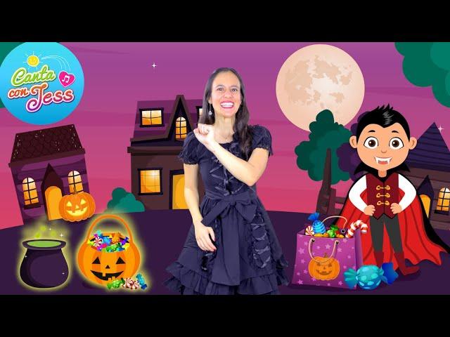 Halloween Vocabulary Song in Spanish and English and ASL! | Spanish Halloween Songs for Kids