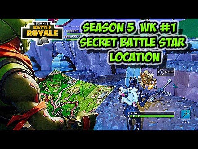 Secret Battle Star Location Guide for Season 5 Week 1 - Fortnite Battle Royal