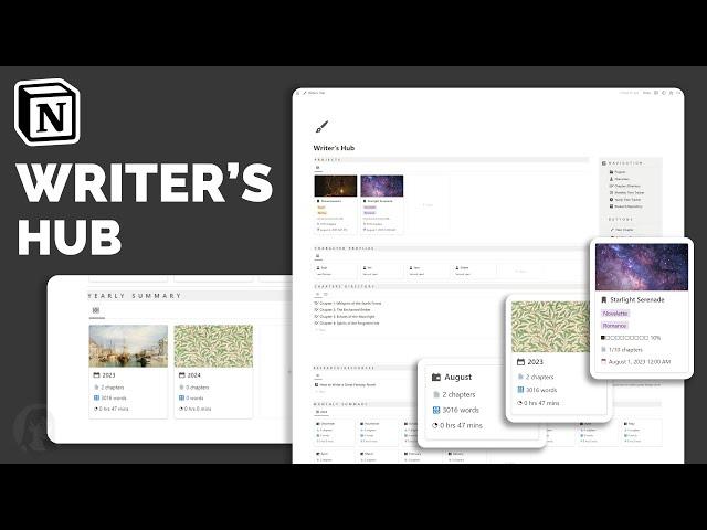 Notion Writer's Hub | Template Tour & Guide