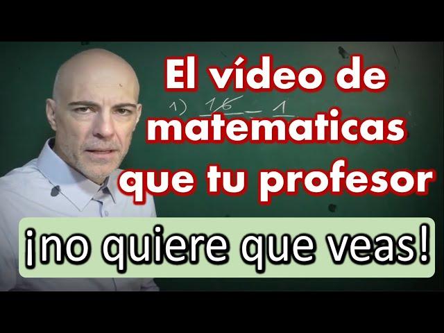 La clase de matemáticas que tu profesor no quiere que veas