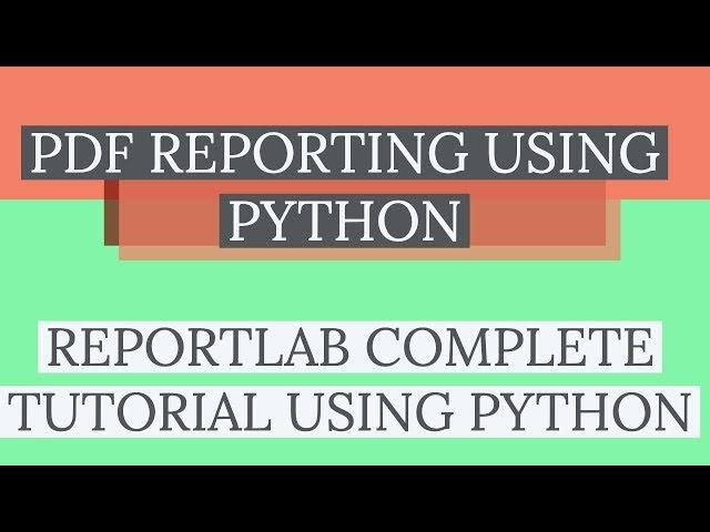 Create Password Protected Pdf Using Reportlab & Python|Reportlab Complete Tutorial|Part :2