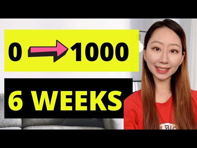 How To Get Your First 1000 Subscribers On YouTube In 6 Weeks (Grow On YouTube FAST in 2021)