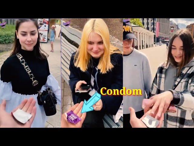 Giving Condom Public prank TIK Tok | viral Tiktok