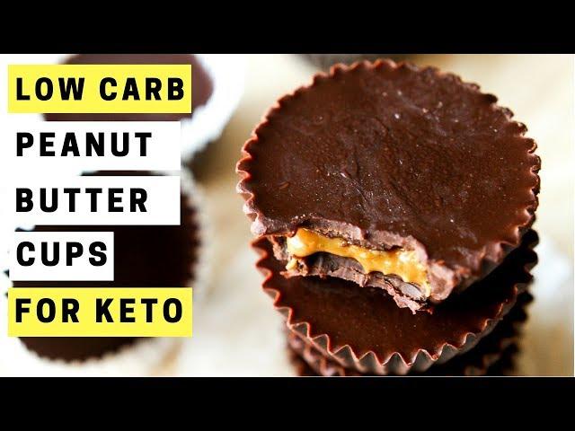 3 Ingredient KETO Peanut Butter Cups Recipe | Chocolate Peanut Butter Cup Fat Bombs | Keto Recipes