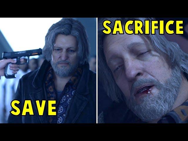 Connor Sacrifices vs Saves Hank - Every Single Choice - Detroit Become Human