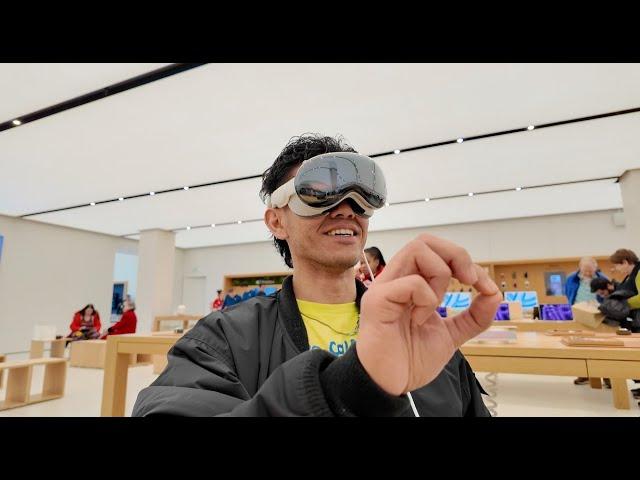 Apple VISION PRO DEMO at the APPLE STORE