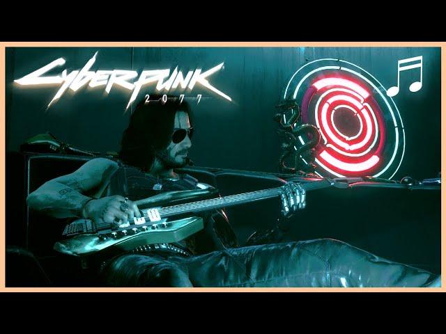 CYBERPUNK 2077 Johnny Silverhand Playing Guitar | Ambient Soundtrack