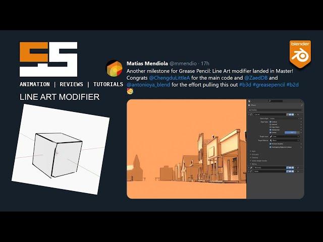 Blender Grease Pencil New LineArt Modifier