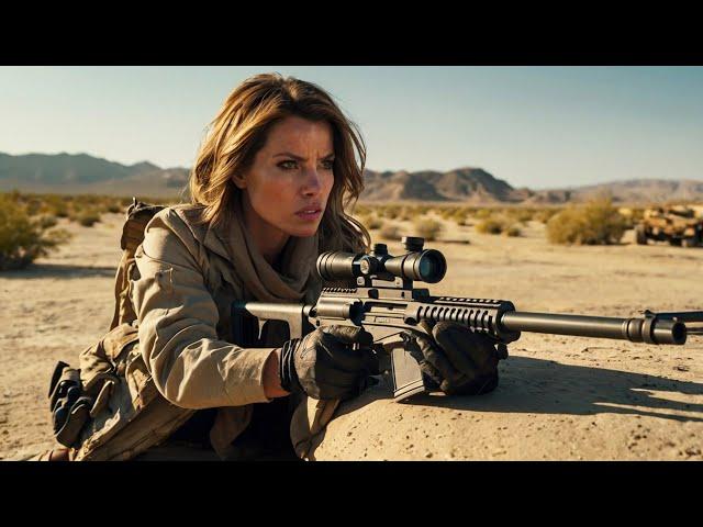 2024 Action Movie:Female Sniper Lurks in the Desert and Engages in a Firefight with the Enemy