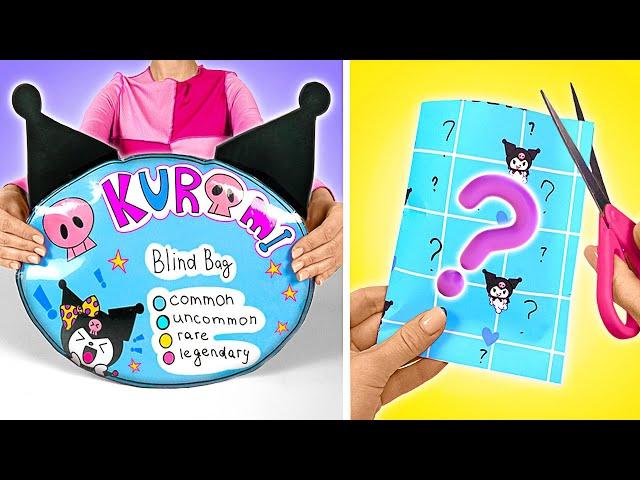 Ayo Kita UNBOXING Kantong Misterius Kuromi Kertas! KEJUTAN DIY SERU! 