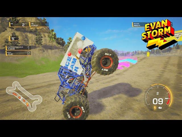 Monster Trucks Play Steel Titans 2 Evan Unlocks a New Truck and a New World