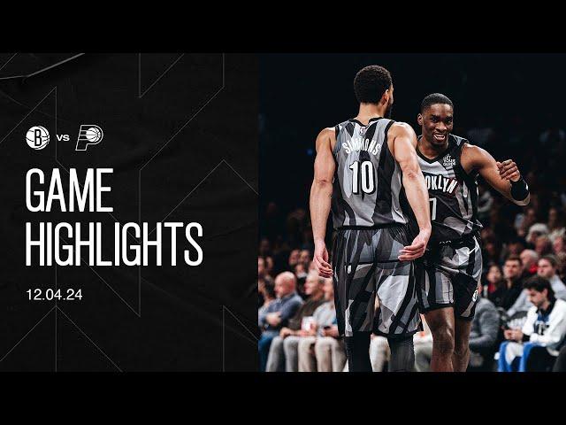 HIGHLIGHTS | Nets Take Down Pacers in Gritty W