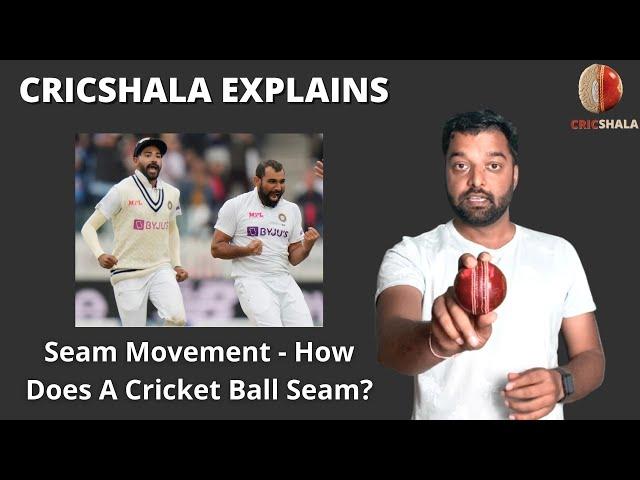 How Does A Cricket Ball Seam? || CricShala Explains || Difference Between Swing And Seam