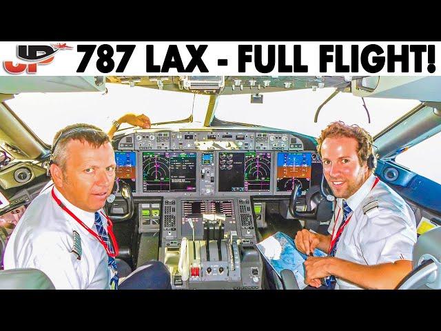 Boeing 787 FULL FLIGHT Stockholm to Los Angeles | 2h40min video