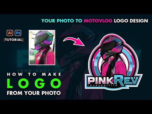 HOW TO MAKE MOTOVLOG LOGO DESIGN USING ADOBE PHOTOSHOP AND ILLUSTRATOR | NO FILTER EEFECT.