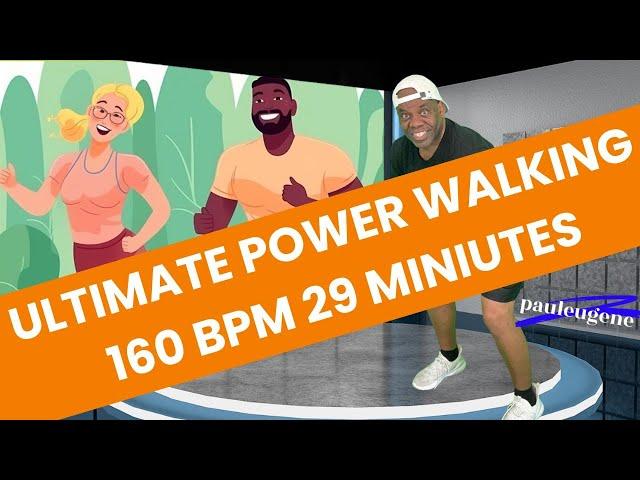 Ultimate Power Walking Cardio Workout: Fast Paced 160 BPM | Boost Your Energy | All Fitness Levels