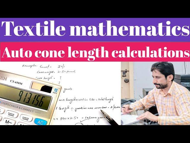 Auto cone length calculations|spinning calculations|bloach tech info