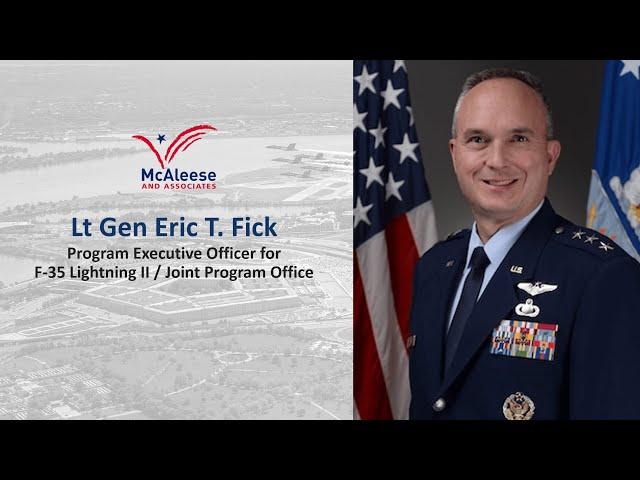 2021 McAleese Defense Programs Conference Speaker: Lt. Gen Eric T. Fick