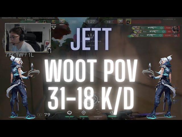 TH Wo0t POV Jett on Lotus 31-18 K/D (VALORANT Pro POV)