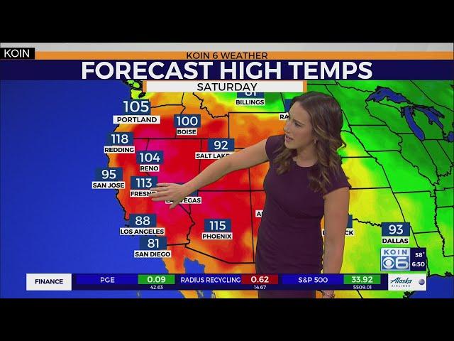 Weather forecast: 100° Heat Wave in Portland this weekend