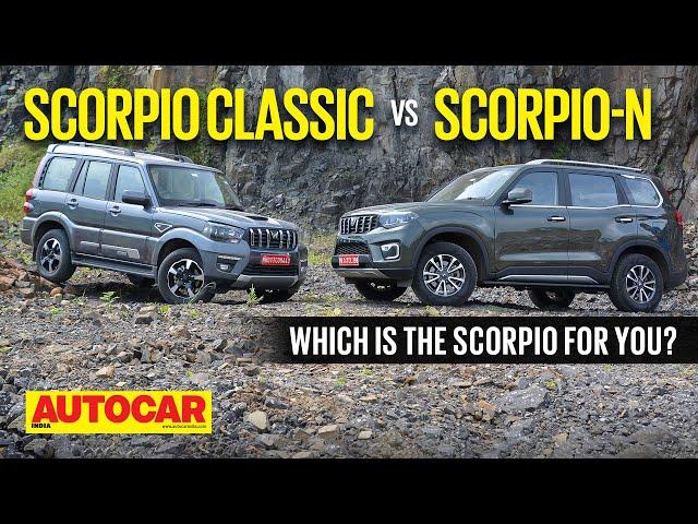 2022 Mahindra Scorpio Classic vs Mahindra Scorpio-N - Family Ties | Comparison | Autocar India