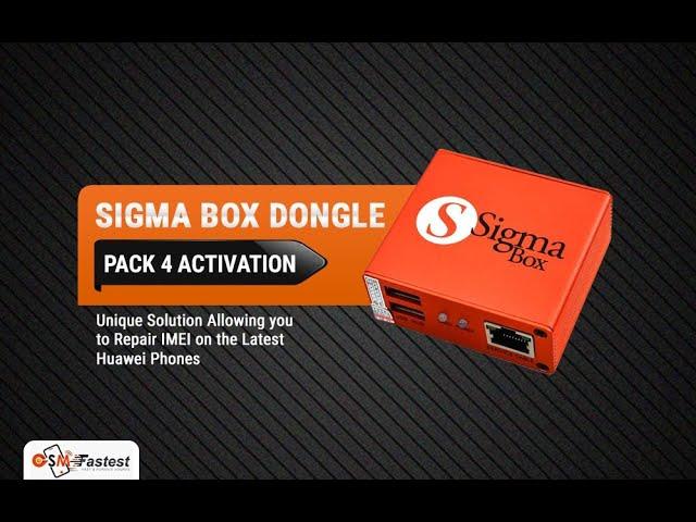 How to SIGMA BOX DONGLE Pack 4 Activation - Gsm Fastest.com | Gsm Fastest