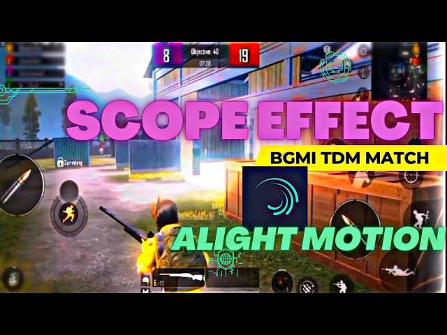 Zoom Scope Effect | slow motion Kill | Alight Motion 