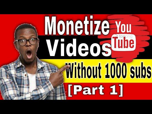 How I Started Making Money on YouTube without 1000 subs[Part 1]