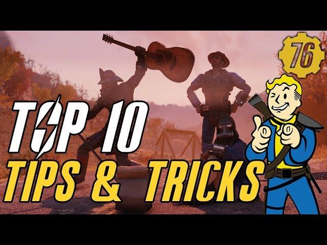 Fallout 76 TOP 10  TIPS & TRICKS: Guide #Fallout76