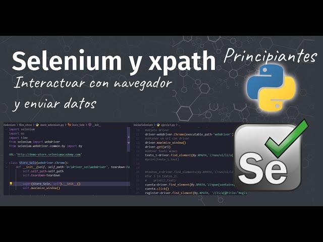 Python Selenium con XPATH paso a paso: Iniciar con Selenium 2024 y Xpath web scraping