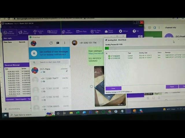 Bot master Bulk whatsapp demo 10000 message sending 2022