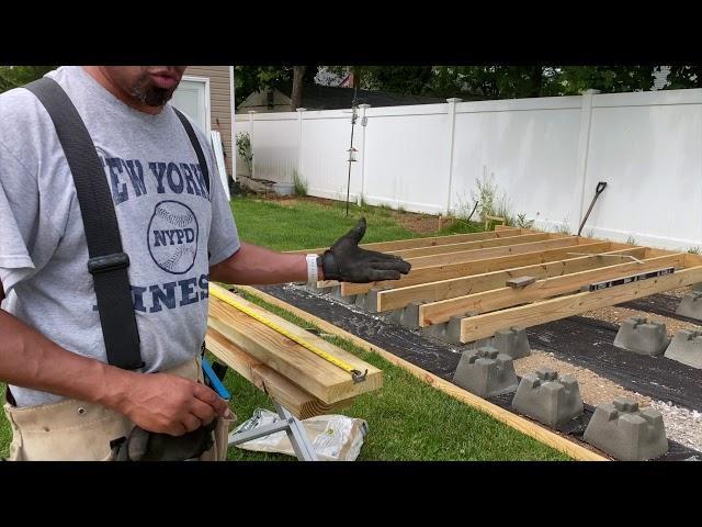 How to build a floating deck, DIY ground level. Tips for beginner Part 3 unfiltered
